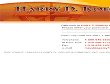Tablet Screenshot of harrydkoenig.com